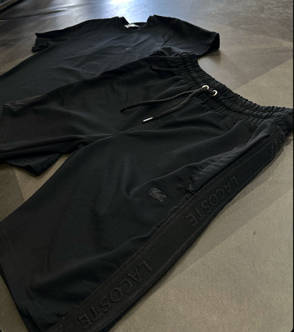 LACOSTE - ΜΑΥΡΟ  ΣΕΤ ΣΟΡΤΣ