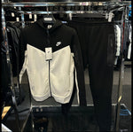 NIKE ΣΕΤ TECH FLEECE -ΜΑΥΡΟ ΛΕΥΚΟ